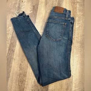 Madewell 10” high rise skinny jeans